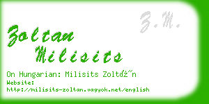 zoltan milisits business card